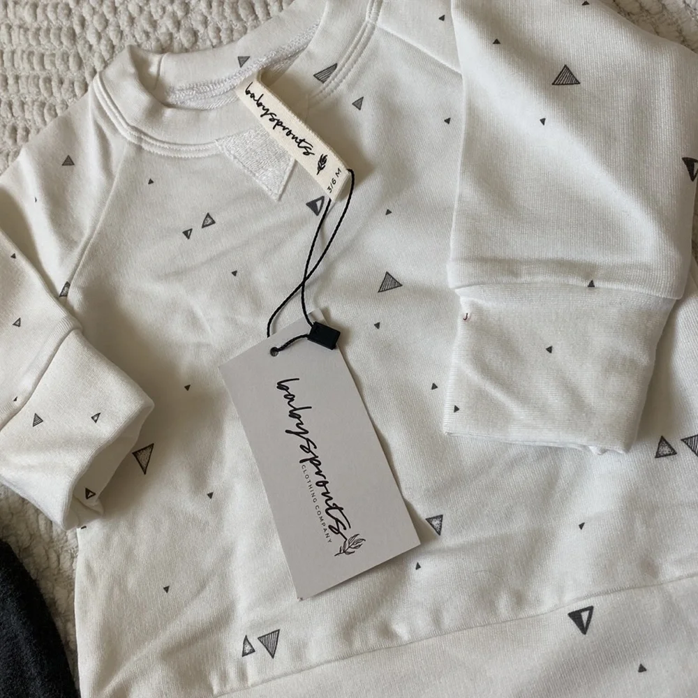 Babysprouts | Raglan Sweatshirt + French Terry Slim Harems Sweatpants